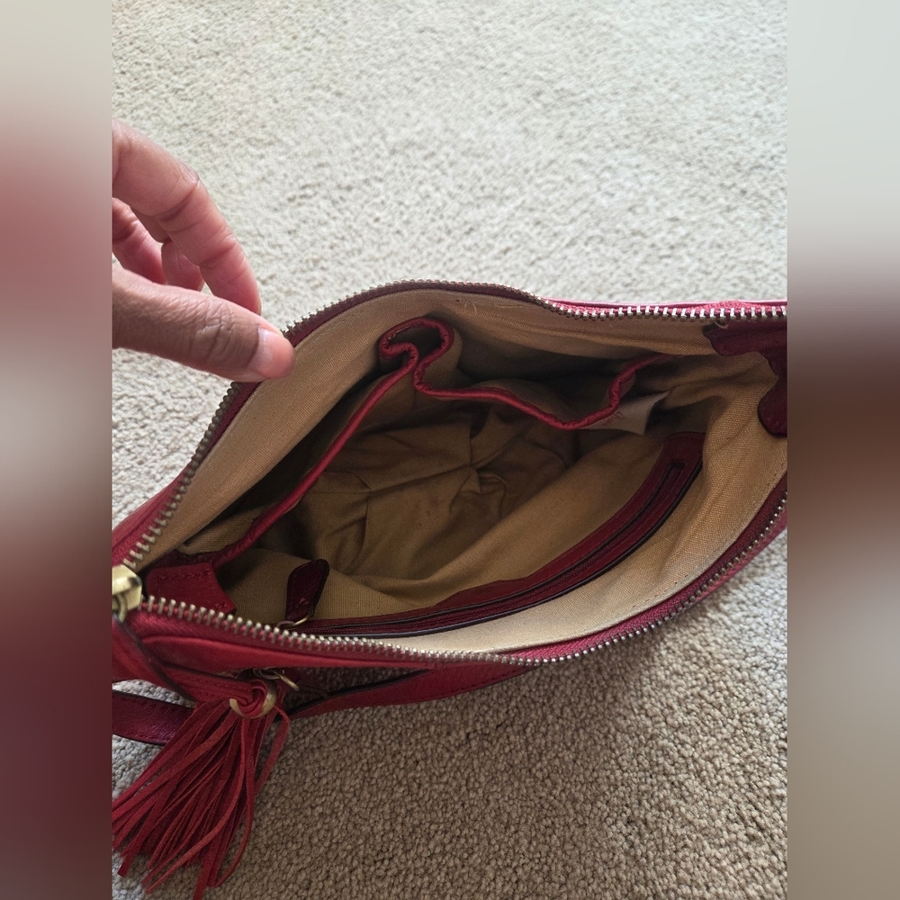 Lucky Brand Red Crossbody Bag with Adjustable Strap - Picture 3 of 3